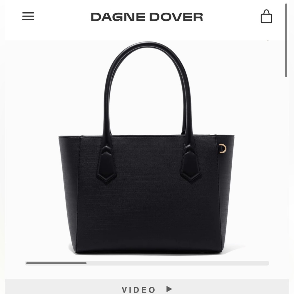 Dagne Dover Signature Tote in black